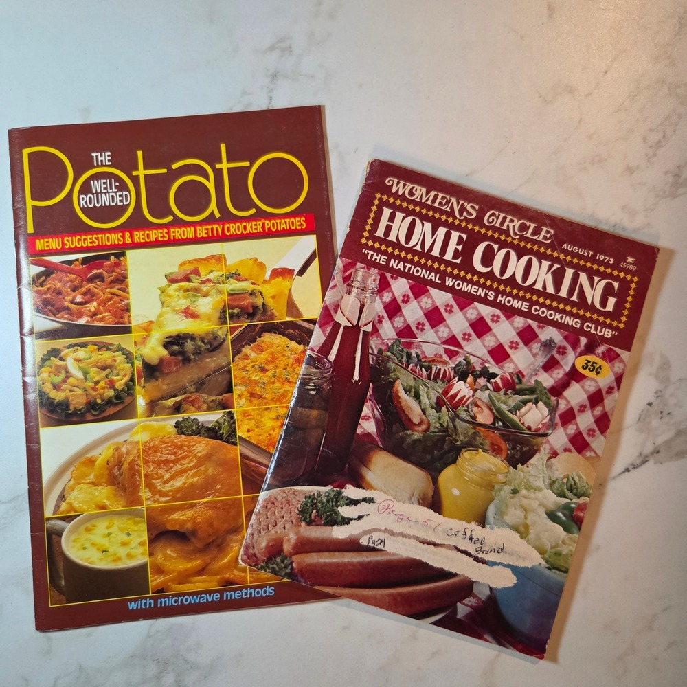 Vintage Betty Crocker Potato Recipes and Womens Circle Home Cooking 1973 1981